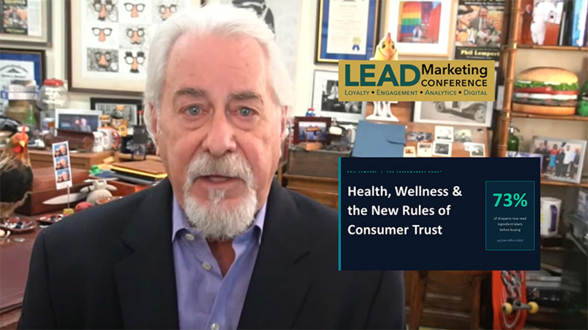Phil Lempert addresses the LEAD Marketing Conference