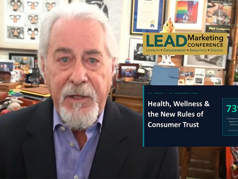 Phil Lempert addresses the LEAD Marketing Conference