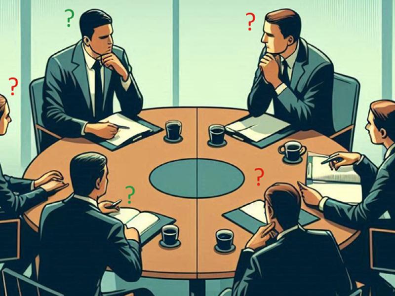 Questions at the negotiating table