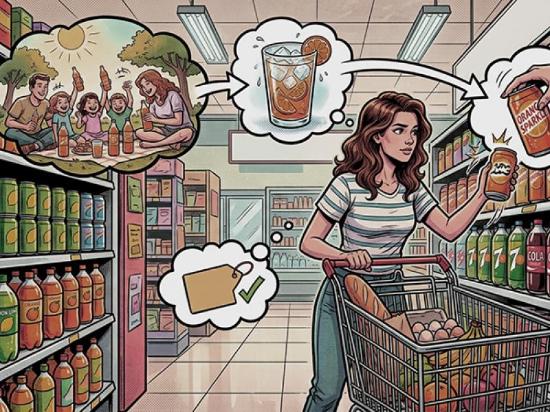 Shopper responds to nonconscious choice